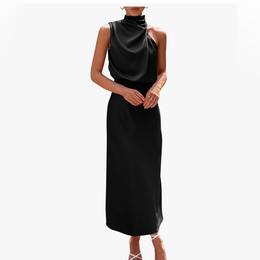 Elegant Black Sleeveless Dress